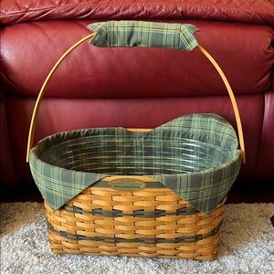 Longaberger Traditions Basket with Liner and protector like new